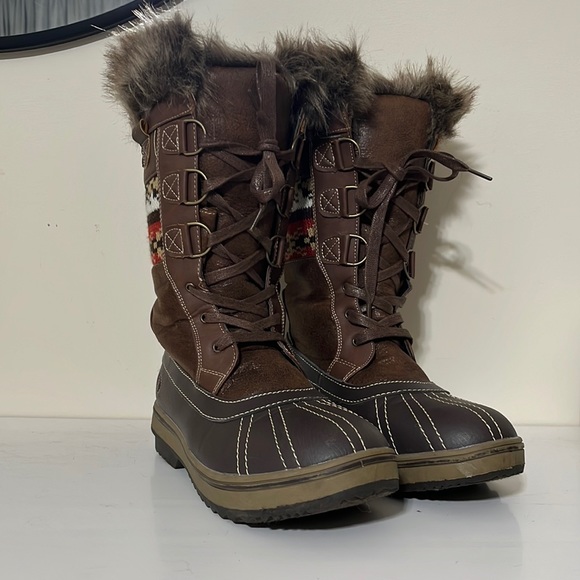 Northside Bishop Tan Nordic Winter Boots Size 9 - Picture 2 of 9